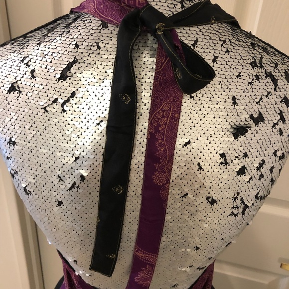 Silk - Summer Silk Halter Dress “Cha-Cha-Cha!!” (Nwot) - Picture 5 of 10